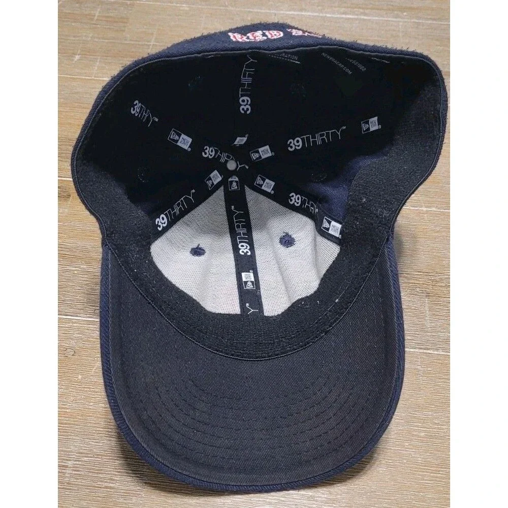 Boston Red Sox Youth Child Sz Fitted New Era 39Fifty Hat Cap Navy Blue Red Logo